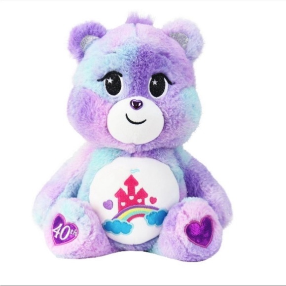 Care Bears New 2022 14" Plush 40th Anniversary Care-a-Lot Bear Soft Huggable! - Picture 3 of 6